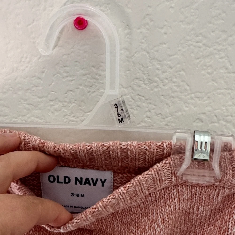 Old Navy Pink Knit Diaper Cover - 3-6months